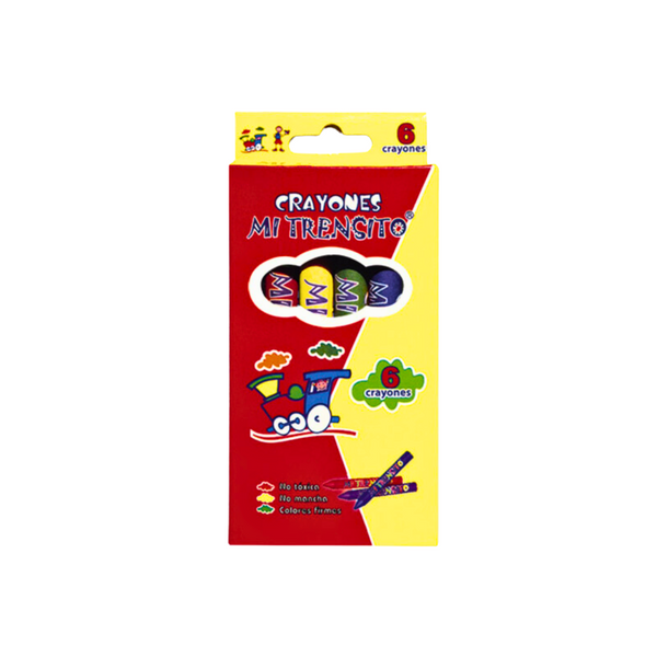 Crayola X 6 Escolar Delgada Mi Trensito
