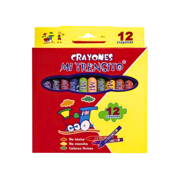 Crayola X 12 Escolar Delgada Mi Trensito