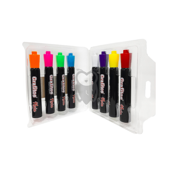 Marcadores Neon Grafitos X 8