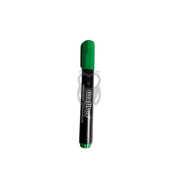 Marcador Permanente Verde Grafitos