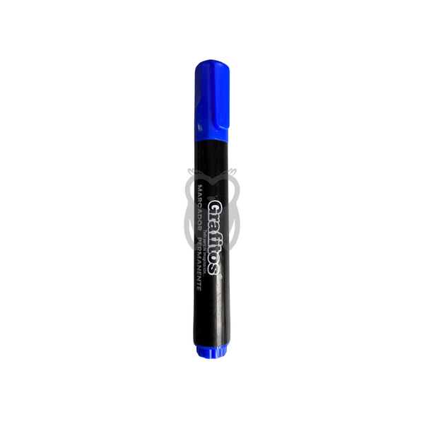 Marcador Permanente Azul Grafitos