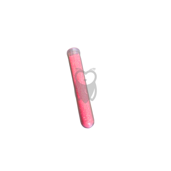 Mirella Rosada Neon Tornasol Escarcha Tubo