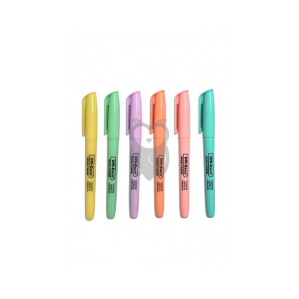 Resaltador Pastel X 6 Offiesco