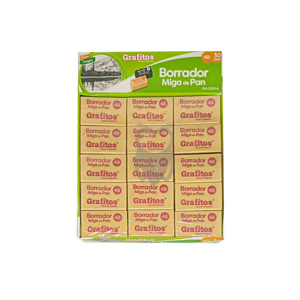 Borrador Miga De Pan crema Grafito