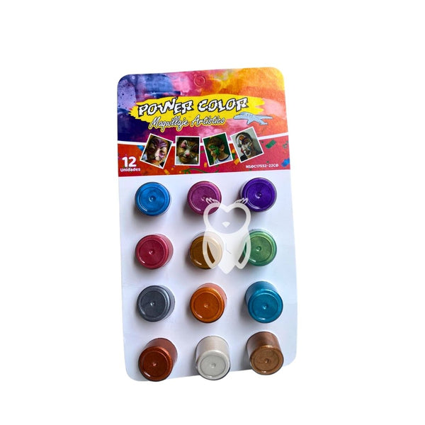 Maquillaje Artistico Perlado X12colores