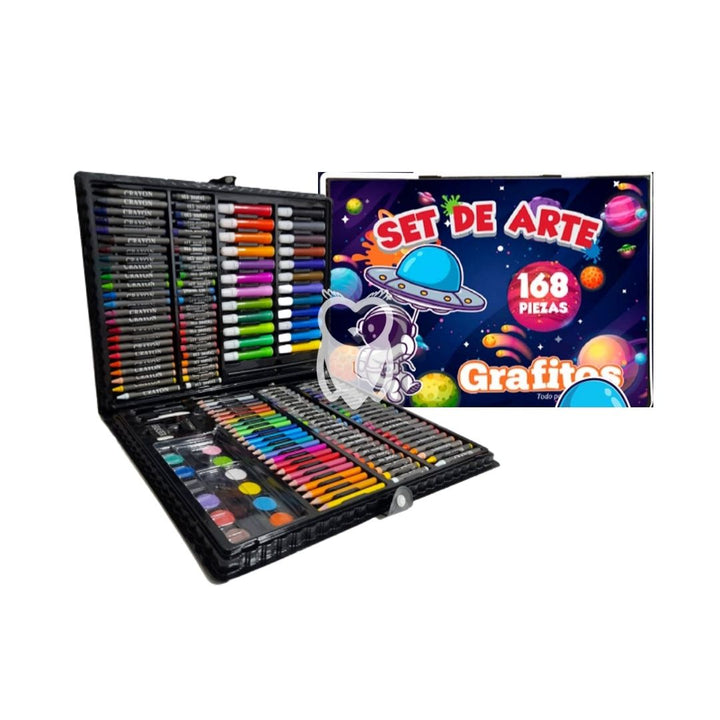 Set Arte 168 Piezas Grafitos Niño Regalo