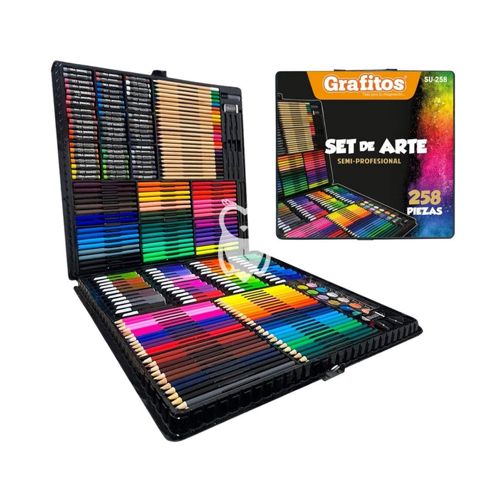 Set Arte 258 Piezas Grafitos Profesional